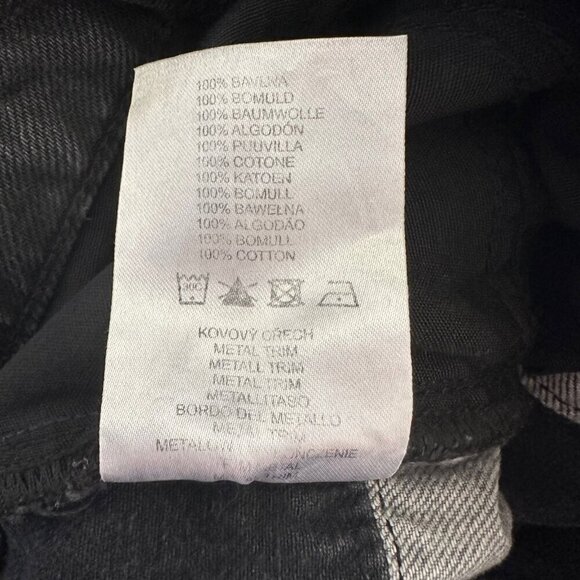 Ragged Jeans shredder wide leg striped charcoal jeans 28 - Picture 7 of 7